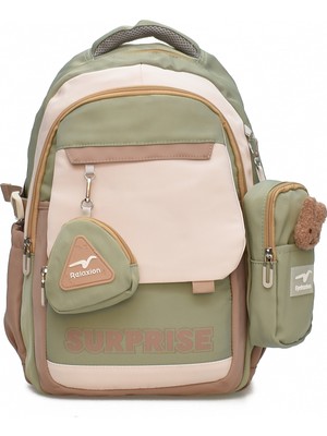 Elatae Su Geçirmez Kumaş Çocuk Çok Gözlü Ortopedik Sırt Okul Çantası 1514