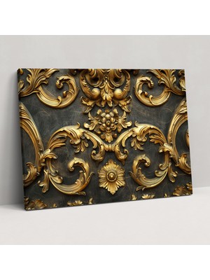 Popcas Barok Tarzı Tablo Baskısı - Barok Kanvas Tablo Duvar Dekorasyonu Duvar Sanatı