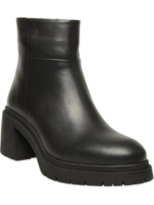 Mammamia D25KB-8470 Günlük Topuklu Siyah Kadın Bot