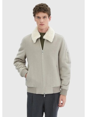 Vizon Regular Fit Casual Dokuma Mont