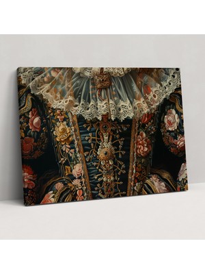 Popcas Barok Tarzı Resim Kanvas Tablo - Duvar Dekorasyonu Barok Kanvas Tablo