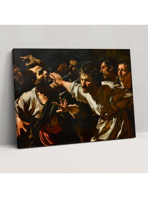 Popcas Dinî Manzara Caravaggio Tarzı Kanvas Tablo - Ev Dekorasyonu Duvar Sanatı