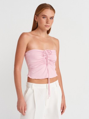 31984 Büzgülü Top-Toz Pembe