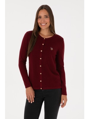 U.s. Polo Assn. Kadın Bordo Hırka (Triko) 50307737-VR014