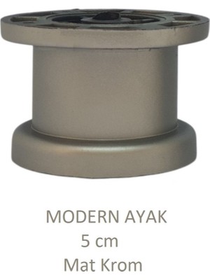 Adilon Modern, Düz Ayak 5 cm Krom, Tv Ünitesi, Koltuk Altı , Dolap Ayağı, Vidaları Hediye