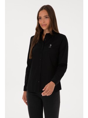 U.s. Polo Assn. Kadın Siyah Gömlek Basic 50307989-VR046
