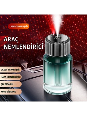 Robeve Araç Içi Hava Nemlendirici ve Difüzör – Aromaterapi, Yıldız Tavan Yansıtma, Taşınabilir Oda ve Araç Kullanımı