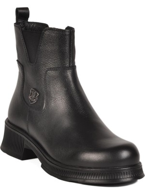 Venüs 2452706K Z Siyah Hakiki Deri Kadın Bot