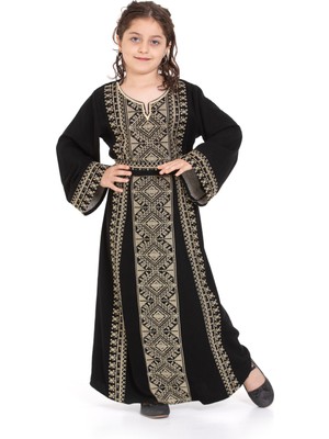 Zaytoon Çocuk Elbise – Filistin Geleneksel Nakışlı Kız Elbisesi