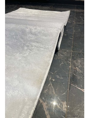 Lüx Post Tavşan Tüyü Peluş Kesme Halı Yolluk Kaymaz Taban Yıkanabilir Yumuşacık Pofuduk Oturma Çocuk Koridor Hol Mutfak Yatak Odası