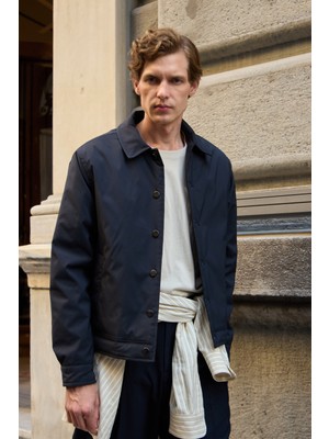 Erkek Basic Mont Ceket Lacivert