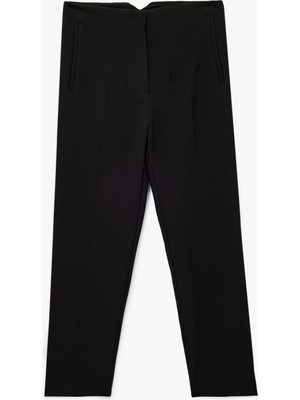 Regular Fit Yüksek Bel Cigarette Kumaş Pantolon