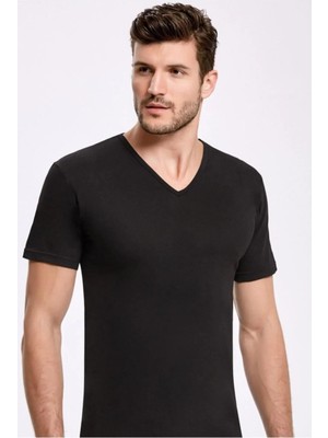 Erkek V Yaka Kısa Kol Atlet 2'li