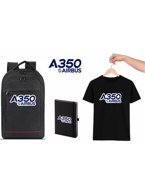 Vecihi Geliyor Airbus A350 Tshirt Çanta Defter Kombini