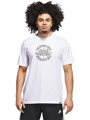 Adidas Performance JV8429 Basketball Emblem Graphic Tişört