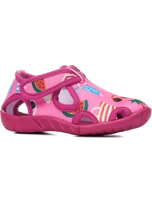 Günlük Unisex Çocuk Aqua Sandalet Esnek Kaymaz Taban Cırtlı Yazlık Deniz Kreş Ayakkabı 141