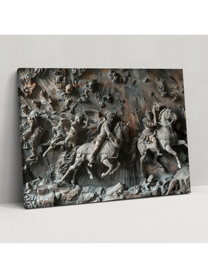 Popcas Klasikçilik Tuval Duvar Dekorasyonu - Mitolojik Savaş - Tuval Tablo Klasikçilik Duvar Dekorasyonu