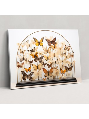 Popcas Kurutulmuş Kelebekler Gerçekçi Koleksiyonu Kanvas Duvar Sanatı - Kelebekler Gerçekçi Koleksiyon Kanvas Duvar Sanatı