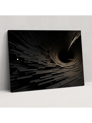 Popcas Sonsuz Derinlik Siyah Delik Duvar Sanatı - Dünya Kanvas Tablo Duvar Dekorasyonu Ev Dekorasyonu