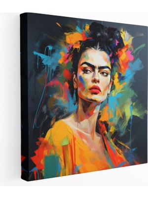 Popcas Frida Kahlo Kanvas Tablo - Duvar Dekorasyonu