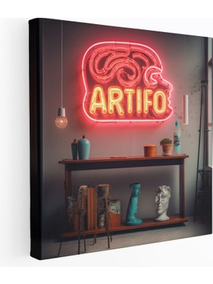 Popcas Harika Retro Duvar Süsü - Nostaljik Retro Neon Işıklı Tablo