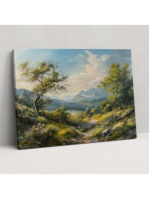 Popcas Klasik Manzara Kanvas Tablo - Klasikçilik Kanvas Tablo Duvar Dekorasyonu Ev Dekorasyonu