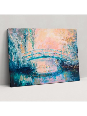 Popcas Claude Monet Kanvas Tablo - Ihlamur Ağaçları Duvar Dekorasyonu