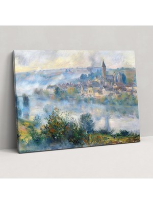 Popcas Vetheuil'de Sisli Manzara Claude Monet Kanvas Tablo - Claude Monet Kanvas Tablo Duvar Sanatı