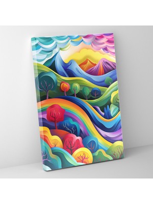 Popcas Frida Kahlo Tarzı Kanvas Tablo - Ev Dekorasyonu