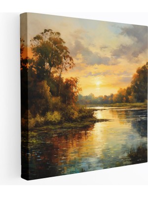 Popcas Hukuk Kanvas Tablo - Izlenimci Manzara - Adalet Izlenimci Resim Duvar Dekorasyonu