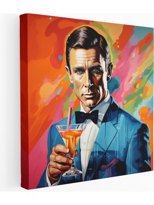 Popcas 007 Pop Art Kanvas Tablo Baskı