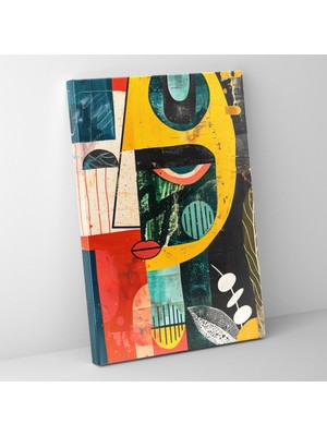 Popcas Frida Kahlo Tarzı Kanvas Tablo - Frida Kahlo Duvar Sanatı Ev Dekorasyonu