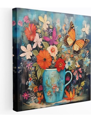 Popcas Kahve Kanvas Tablo Duvar Dekorasyonu - Kahve Kanvas Tablo Muzip Sanat Eseri