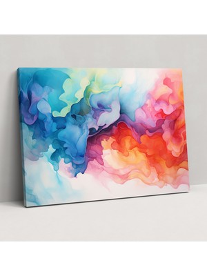 Popcas Dünya Enerjisi Kanvas Tablo - Dünya Duvar Sanatı Duvara Asılabilir Kanvas Tablo Duvar Dekorasyonu