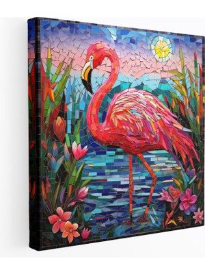 Popcas Flamingo Duvar Dekorasyonu - Sanatsal Çekicilik Göz Alıcı Ince Detaylar