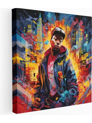 Popcas Şehir Izleri Kanvas Tablo