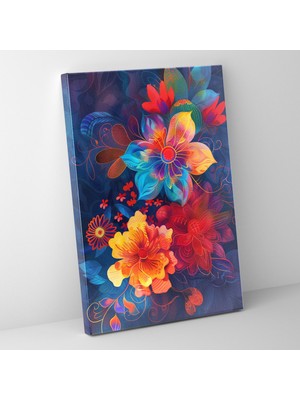 Popcas Frida Kahlo Tarzı Kanvas Tablo - Duvar Sanatı Ev Dekorasyonu