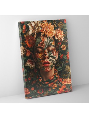 Popcas Frida Kahlo Tarzı Kanvas Tablo - Duvar Dekorasyonu