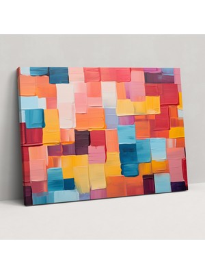 Popcas LEGO Tuval Tablo - LEGO Tuğla Desen Modern Tuval