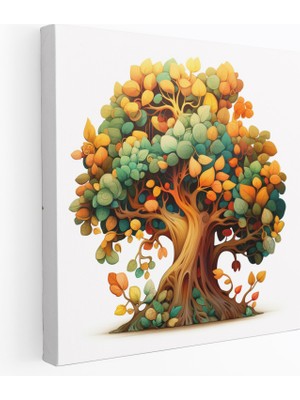 Popcas Oyuncu Yapraklar Duvar Sanatı - Yapraklar Ev Dekorasyonu Neşe Duvar Dekorasyonu