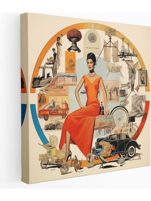 Popcas Hermes Duvar Sanatı - Vintage Reklamlar Kanvas Tablo - Ev Dekorasyonu
