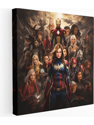 Popcas Marvel Güçlü Kadınlar Kanvas Tablosu