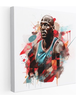 Popcas Michael Jordan Kanvas Tablo - Etkileyici Michael Jordan Temalı Kanvas Tablo