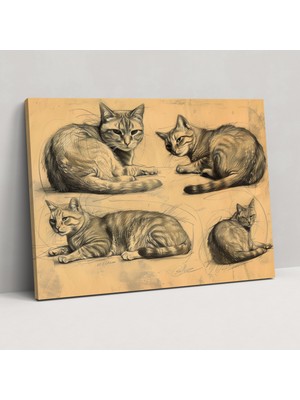 Popcas Leonardo Da Vinci Duvar Sanatı - Tuval Tablo Duvar Dekorasyonu