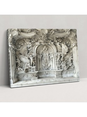 Popcas Michelangelo Duvar Sanatı - Karmaşık Mimarlık - Ev Dekorasyonu Kanvas Tablo Sanatı