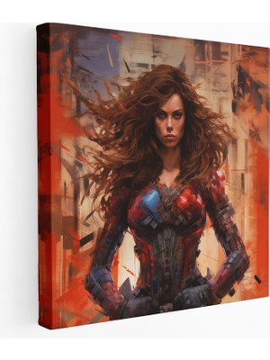 Popcas Marvel Kadın Süper Kahramanlar Duvar Sanatı - Marvel Kadın Süper Kahramanlar Ev Dekorasyonu Duvar Dekorasyonu