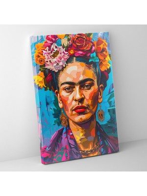 Popcas Frida Kahlo Stili Duvar Sanatı - Kanvas Tablo Ev Dekorasyonu Duvar Dekorasyonu