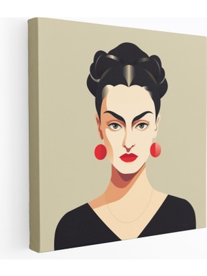 Popcas Frida Kahlo Kanvas Tablo - Minimalist Sanat Eseri
