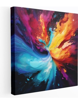 Popcas Harika Soyut Kanvas Tablo - Harika Büyüleyici Görsel Deneyim Canlı Renkler