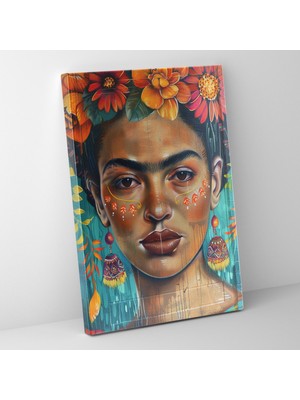 Popcas Frida Kahlo Tarzı Duvar Dekorasyonu - Duvar Sanatı Ev Dekorasyonu